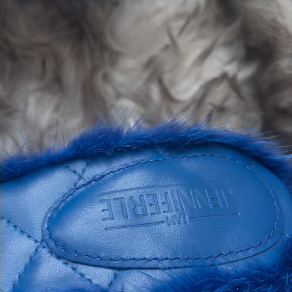 I am Jennifer Lee Blue Mink Platform Heels 💙 Size 40 - Picture 3 of 4
